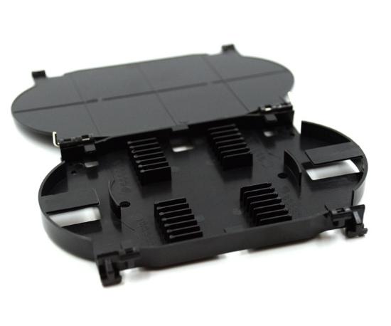 12 Fiber Fusion Splice Tray - Black