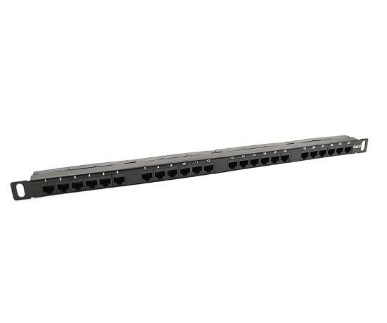24 Port Unshielded 0.5U Cat6 Patch Panel