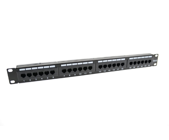24 Port 110 Type Unshielded 1U Cat6 Patch Panel