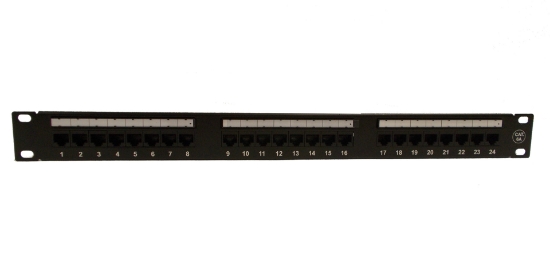 Cat6a 24 Port Unshielded 1U Copper Patch Panel