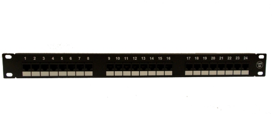 Cat6a 24 Port Unshielded 1U Copper Patch Panel