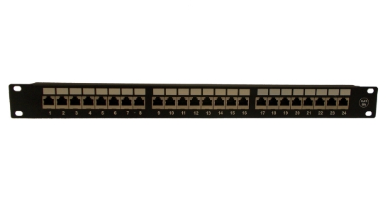 24 Port Unshielded 1U Cat6a Patch Panel