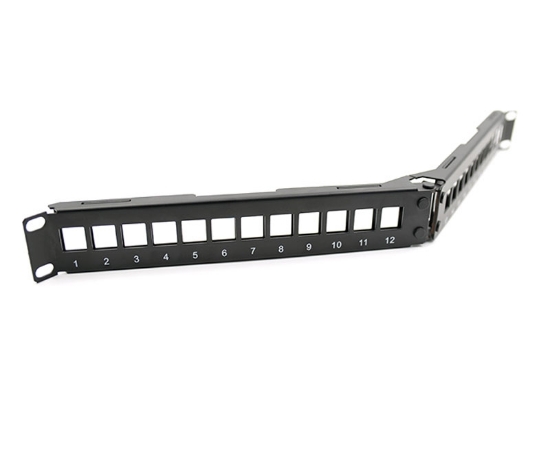 Angled Type Patch Panel 24 Ports Blank Space