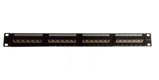 45 Degree Cat5e Patch Panel