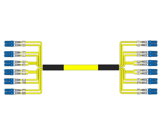Picture of 24 Fiber Custom Cable Assembly - 9/125µm Singlemode OS2 - Distribution Plenum Rated