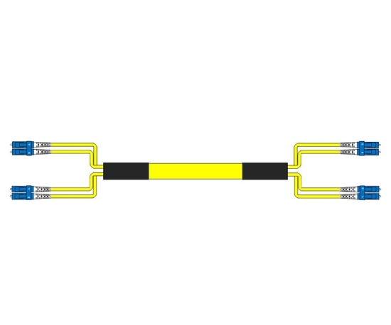 Picture of 4 Fiber Custom Cable Assembly - 9/125µm Singlemode OS2 - Distribution Plenum Rated