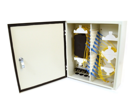 72 Adapter Slot, Outdoor Wall Mount Box, Single Door