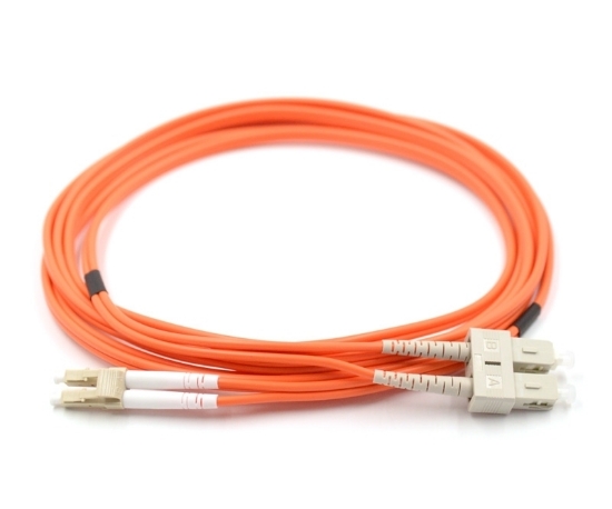 LC to SC, Duplex, 62.5 Armored Fiber Optic Patch Cable