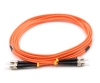 ST to ST, Duplex, 62.5 Armored Fiber Optic Patch Cable