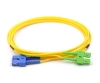 SC to SC/APC Duplex Singlemode Fiber Optic Patch Cable