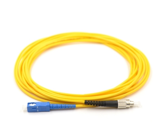 SC/UPC to FC/UPC Simplex Fiber Optic Patch Cable, Singlemode