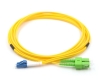 LC to SC/APC Duplex Singlemode Fiber Optic Patch Cable