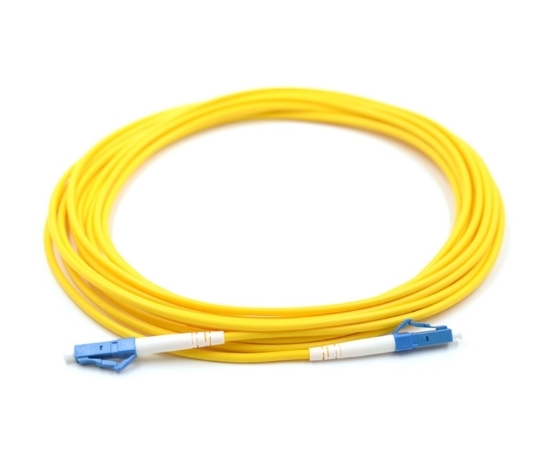 LC/UPC to LC/UPC Simplex Fiber Optic Cable, Singlemode, 1 Meter