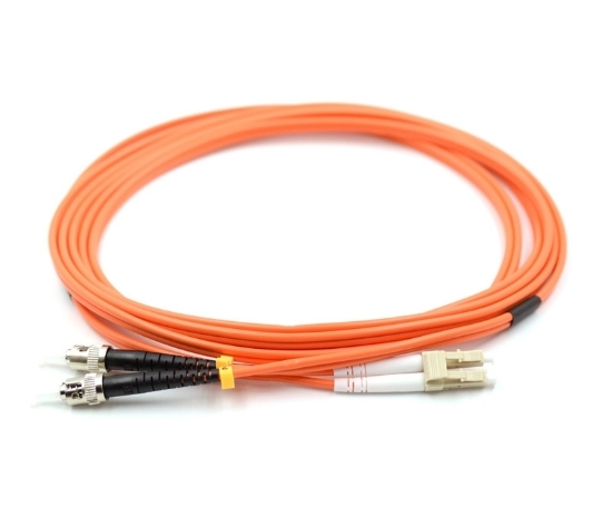 LC to ST Duplex Multimode 62.5 Fiber Optic Patch Cable