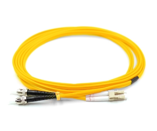 LC to ST Duplex Singlemode Fiber Optic Patch Cable