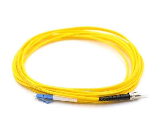 LC/UPC to ST/UPC Simplex Fiber Optic Cable, Singlemode