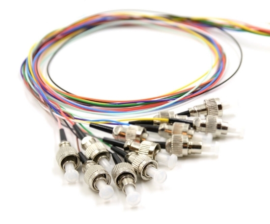 3m, 12 Fiber FC/UPC Pigtail, Multimode, OM1