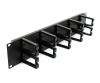 2U Cable Management Panel with 10 Plastic D-Rings
