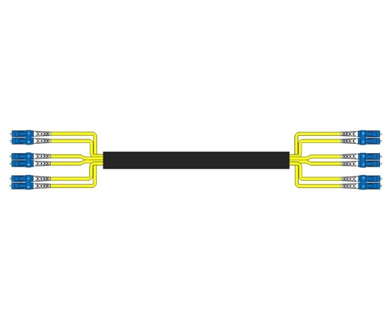 Picture of 6 Fiber Indoor/Outdoor Custom Cable Assembly - 9/125µm Singlemode OS2 - Plenum Rated 