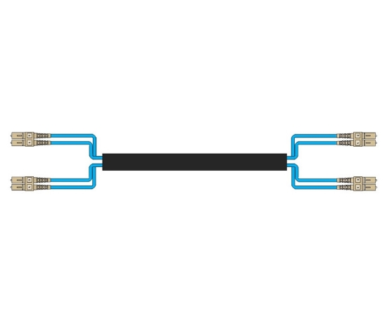 Picture of 4 Fiber Custom Indoor/Outdoor Cable Assembly - 50/125µm Multimode OM3 - Plenum Rated