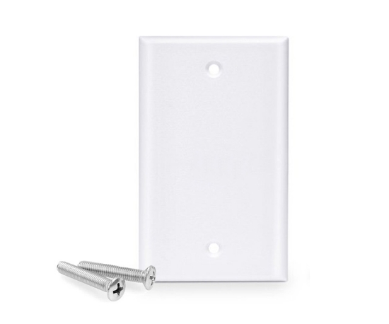 Blank Keystone Wall Plate, Single Gang
