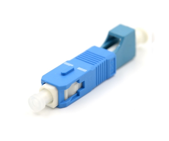 SC Male - LC Female 9/125 Hybrid Adapter