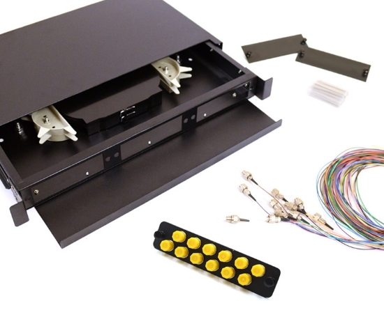 24 Fiber FC 62.5/125 1U Splicing Patch Panel Kit