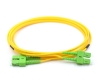 SC/APC to SC/APC Duplex Fiber Optic Cable, Singlemode