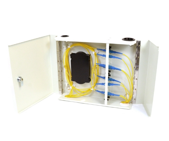 24 Adapter Slot, Indoor Wall Mount Box, 2 Doors