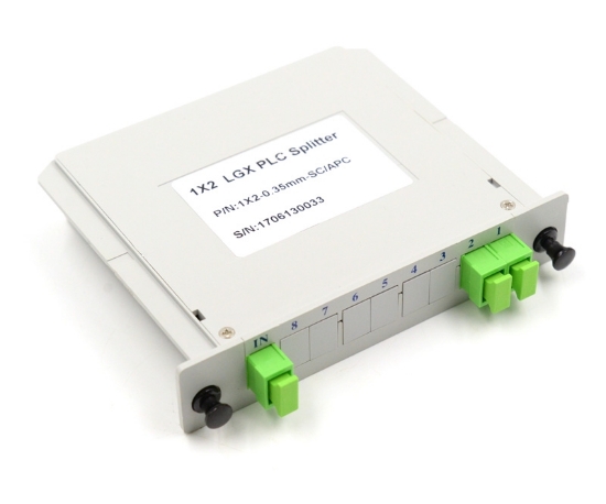 1x2 PLC SC/APC Fiber Optic Splitter in ABS Box