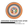 12 Fiber Armored Distribution Tight Buffered Cable - Multimode OM1 - Riser Rated