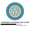 72 Fiber Armored Distribution Tight Buffered Cable - Multimode OM3 - Plenum Rated