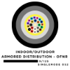 6 Fiber Armored Indoor/Outdoor Tight Buffered Cable - Singlemode OS2 - Riser Rated 
