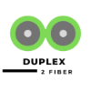 Picture of 2mm Duplex Fiber Optic Cable - 50/125µm Multimode OM5 - Lime Green - Plenum (OFNP)