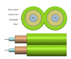 Picture of 2mm Duplex Fiber Optic Cable - 50/125µm Multimode OM5 - Lime Green - Plenum (OFNP)