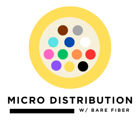 Picture of 12 Fiber Micro Distribution  - 9/125µm Singlemode OS2 - Yellow - Plenum Rated