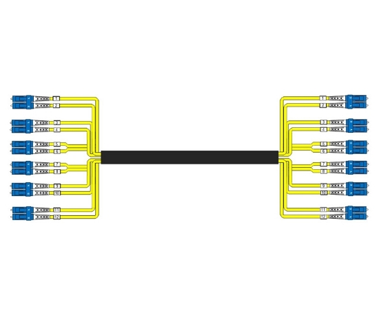 Picture of 48 Fiber Indoor/Outdoor Custom Cable Assembly - 9/125µm Singlemode OS2 -  Plenum Rated 