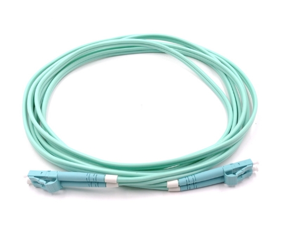 LC to LC Patch Cable with Aqua Connectors