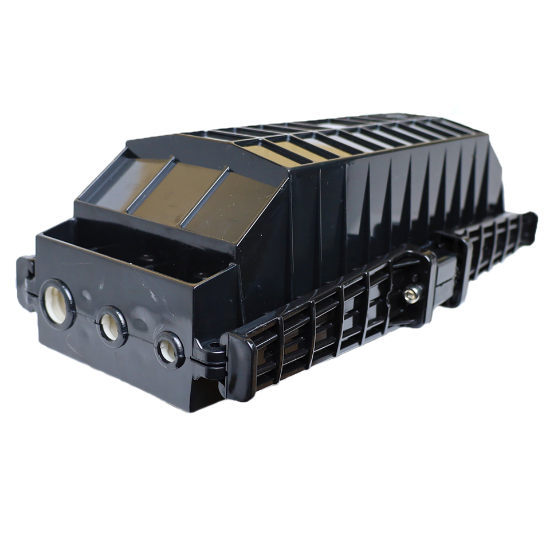 Picture of 72-Fiber Horizontal Outdoor Splice Closure – 6 Ports (2×12mm, 2×20mm, 2×25mm)