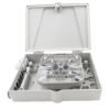 Picture of 12-Fiber Termination Box – 2 Input Glands (12mm), 12 Output Ports (3mm)