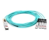 Picture of 100G QSFP28 to 4 SFP28 Breakout Active Optical Cable AOC 