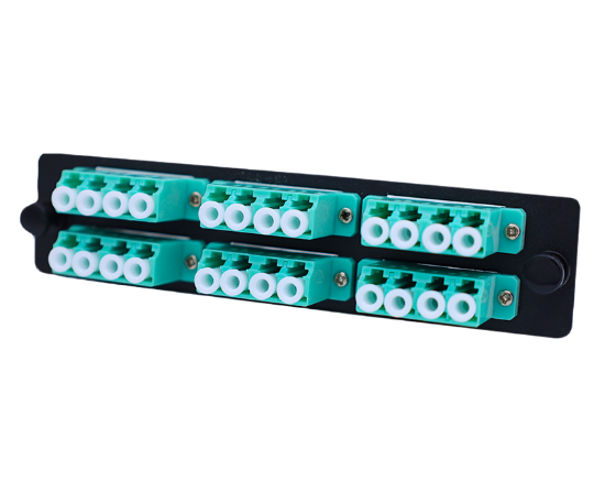 Picture of Optiwave™ 24 Fiber Adapter Plate with (x6) Quad LC/UPC Adapters