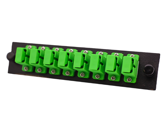 Picture of Optiwave™ 8 Fiber Adapter Plate with (x8) Simplex SC/APC Adapters