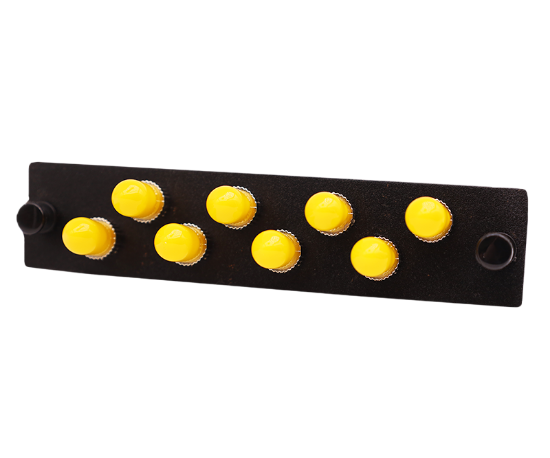 Picture of Optiwave™ 8 Fiber Adapter Plate with (x8) Simplex ST/UPC Adapters, Suitable for Multimode or Singlemode, UPC or APC