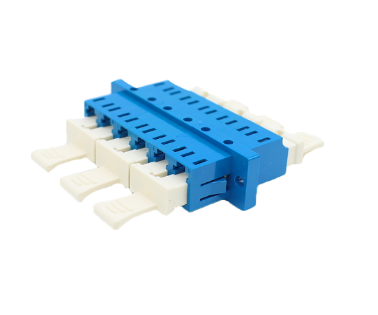 Picture of LC 6 Port Singlemode Adapter with Flange - Blue 