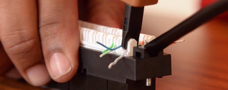 Punching Down Cat Cable
